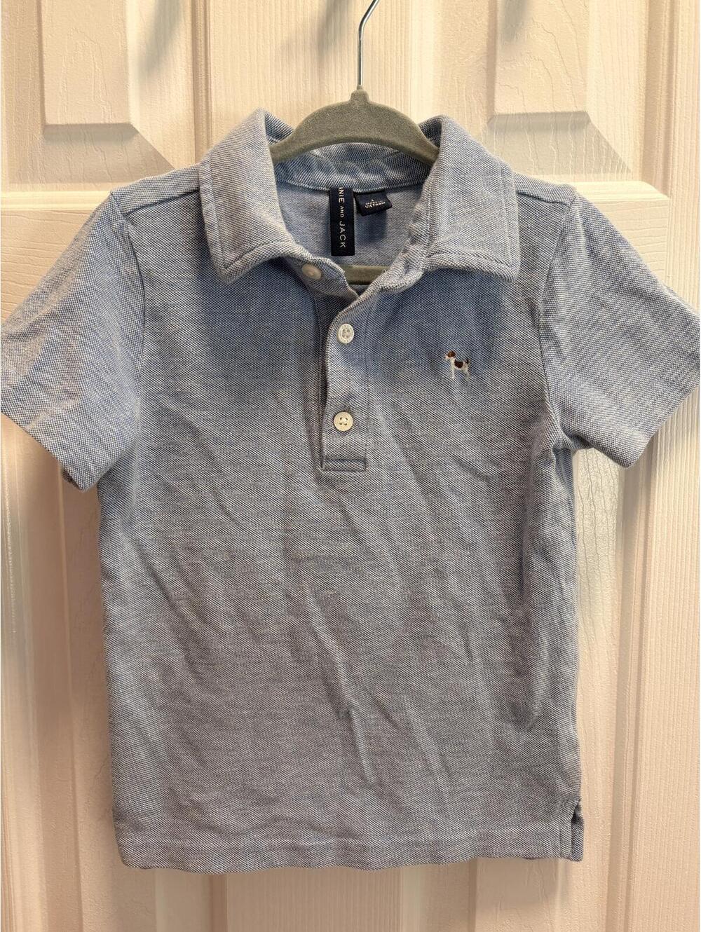 Janie and Jack Light Blue Classic Pique Polo Boys 3T